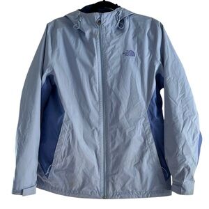 The North Face Women's Purple DryVent Full Zip Jacket Hooded Shell Size L EUC